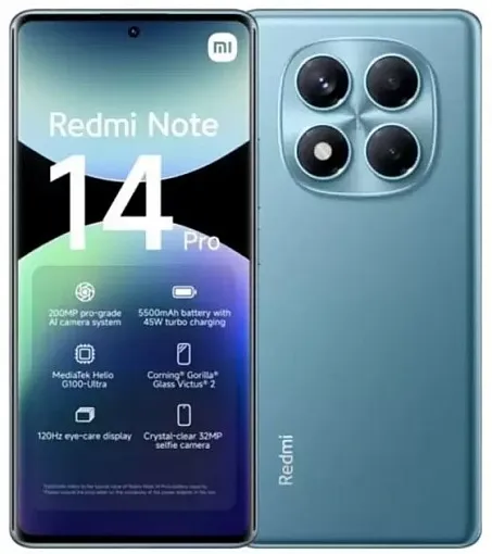 Смартфон Xiaomi Redmi Note 14 Pro 4G 12/512 ГБ, голубой